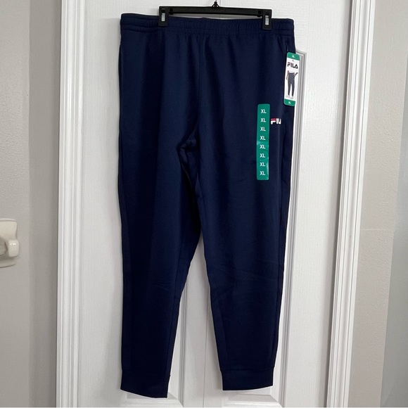 NWT Fila mens jogger sweatpants navy blue XL - Picture 1 of 3